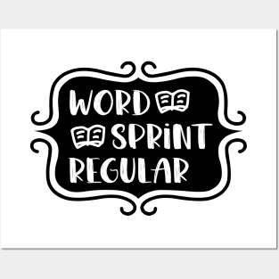 Word Sprint Regular - Writing Typography Posters and Art
